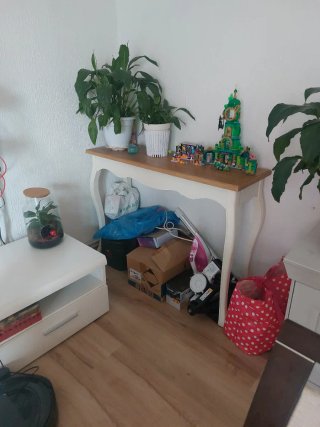 Mesa recibidor madera estilo vintage