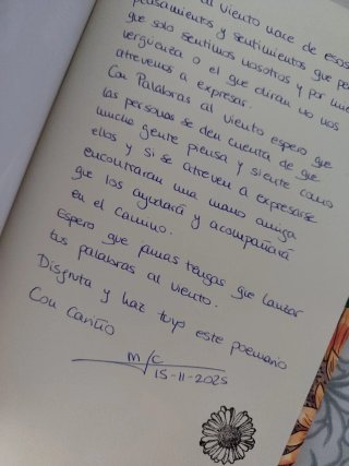 Libro "Palabras al viento"