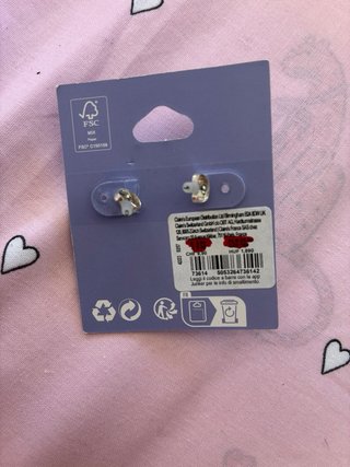 Pendientes Claire's Hojas con Brillantes