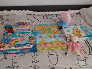 Lote Juguetes Bebé: Puzzles y Peluche