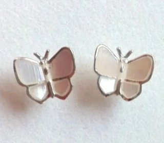 Pendientes niña plata