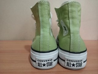 Zapatillas Converse plataforma altas verde