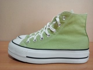Zapatillas Converse plataforma altas verde