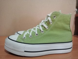 Zapatillas Converse plataforma altas verde