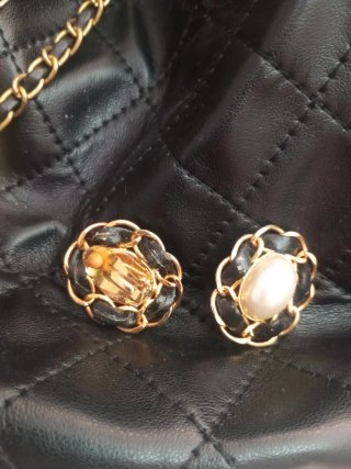 Pendientes Vintage Chanel Perla