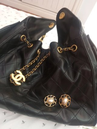 Pendientes Vintage Chanel Perla