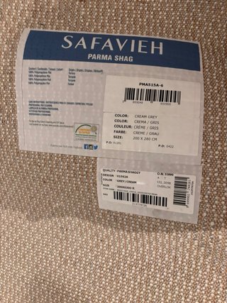 *URGE* Alfombra Safavieh Parma Shag 200x300cm