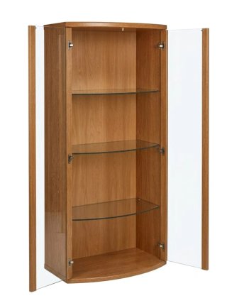 Vitrina Mueble Salón Madera y Cristal