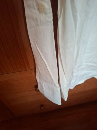 Camisa CORTEFIEL blanca talla S de lino