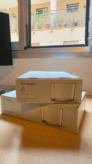 2 Cajas Vasos Cristal