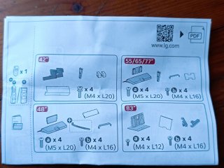 Pie Soporte TV LG OLED 48 pulgadas