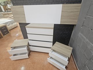 Cabecero, cómoda y 2 mesitas de noche