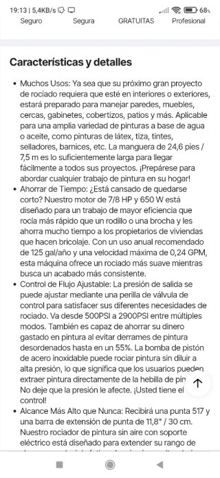 Pulverizador de pintura VEVOR,No negociable.