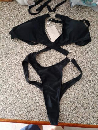 Trikini Tanga Negro Talla S/M