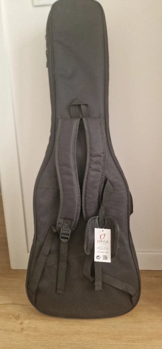 Bajo Eléctrico Negro con Funda y Amplificador