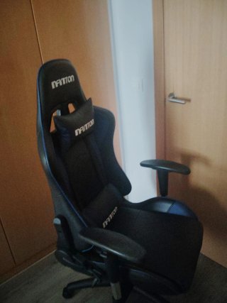 Silla Gamer INFINITON Negra y Azul