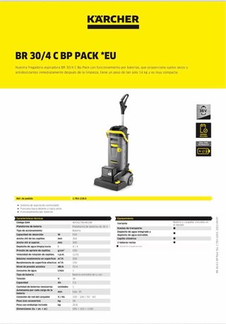 Karcher BR 30/4 C BP de Batería