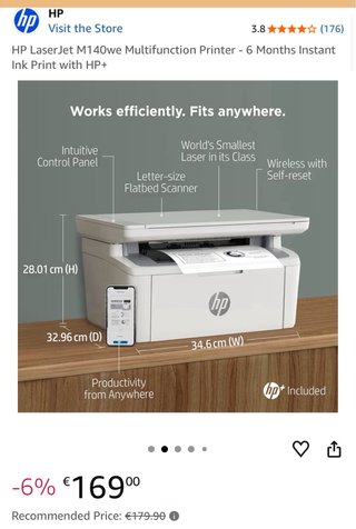 Impresora HP LaserJet M140we