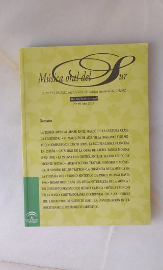 Revista Música Oral del Sur. N.° 10 Año 2013