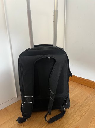 Mochila Kipling escolar negra con ruedas