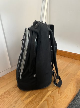 Mochila Kipling escolar negra con ruedas
