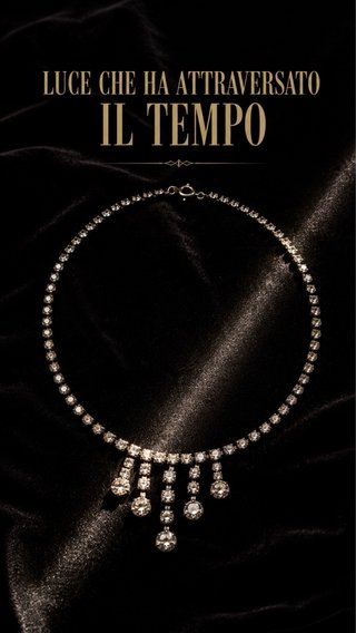 Collana Rivière Anni '50 Paste vitree