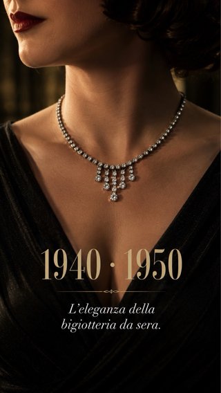 Collana Rivière Anni '50 Paste vitree