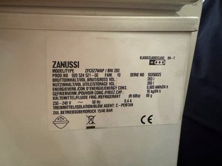 Arcón Congelador Zanussi ZFC627WAP