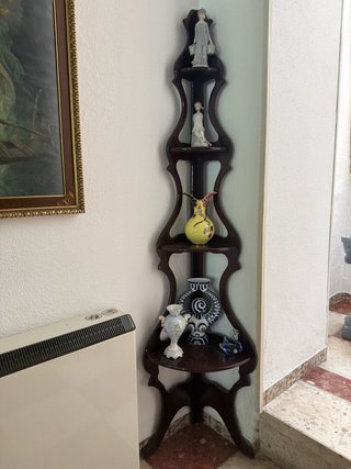 Mueble Rinconera Antiguo + Lote Cerámica