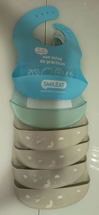 6 Baberos de Silicona SMILEAT