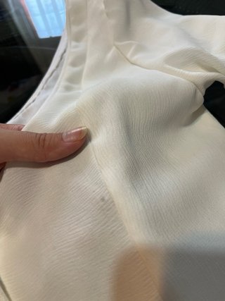 Traje Flamenca Blanco y arena