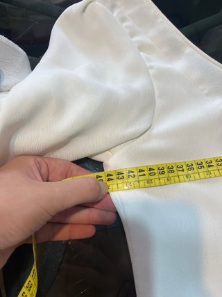 Traje Flamenca Blanco y arena