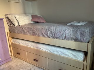 Cama nido madera con 2 colchones