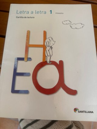 Letra a letra, 1 Primaria cartilla de lectura
