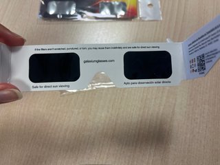 Gafas Eclipse Solar ISO Oficiales Homologadas