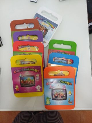 Lote 7 DVDs Cantajuego Infantil