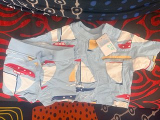 Conjunto bebé niño barco azul 0-3 meses