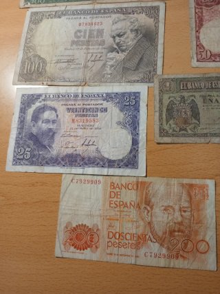 Lote de 11 Billetes Antiguos Españoles