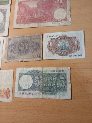 Lote de 11 Billetes Antiguos Españoles