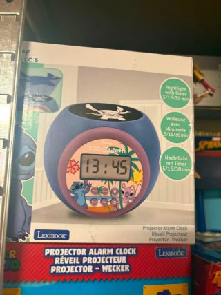Reloj proyector Stitch Lexibook