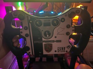 Volante Fanatec F1/GT3 con placa  3D Va sobrepuest