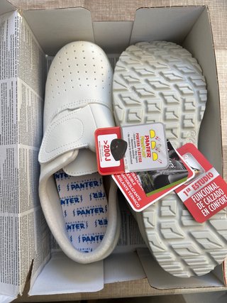 Zapatos de seguridad Panter blancos