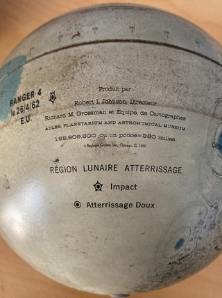 Globo Lunar 1966. ORIGINAL