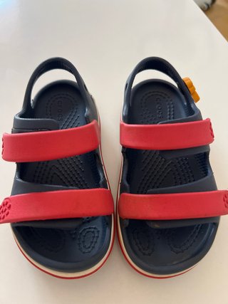 Sandalias Crocs C9 Amarino/Rojo