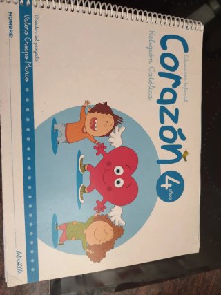Libro de religión de 4 años de infantil
