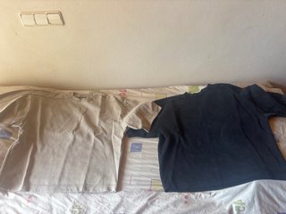 Conjunto Chándal Hombre Negro y Beige