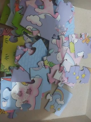 3 Puzzles HABA con brillo y relieve