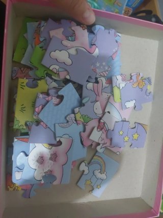 3 Puzzles HABA con brillo y relieve