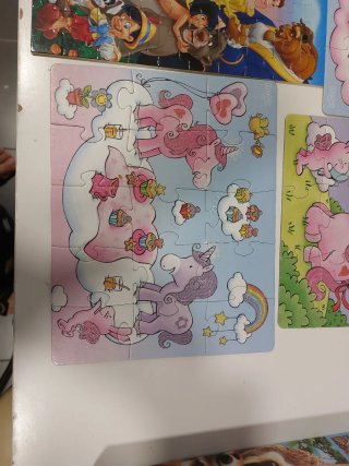 3 Puzzles HABA con brillo y relieve