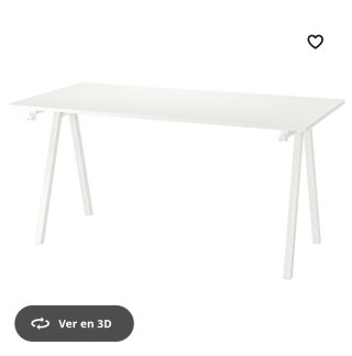 Mesa de escritorio Ikea blanca